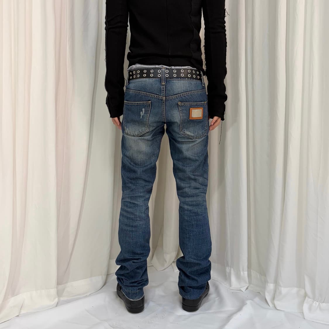 돌체앤가바나 14라인 메탈 플레이트 워싱 데님 상품이미지1