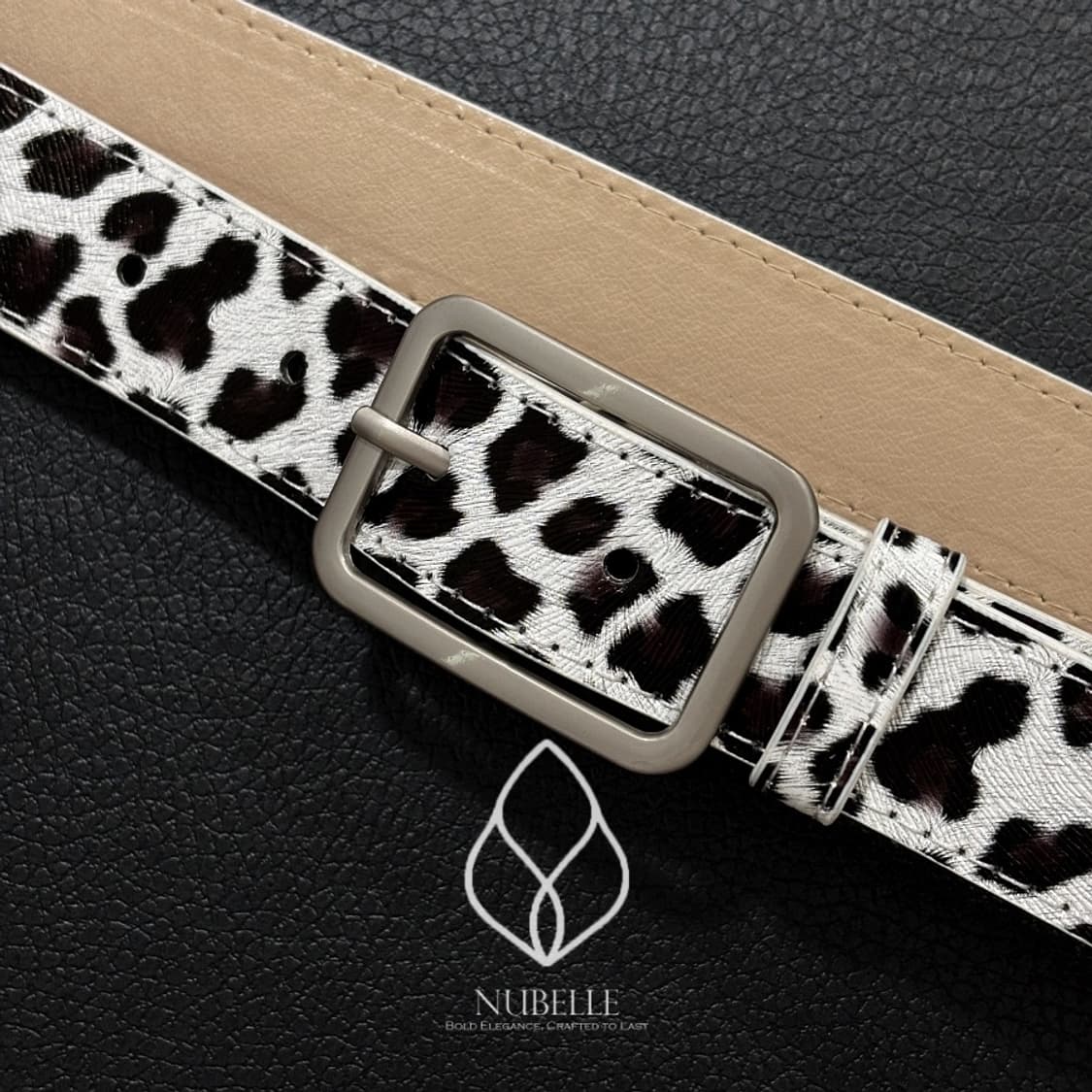 🌗 Dalmatian belt / 달마시안 호피 가죽 벨트 상품이미지4