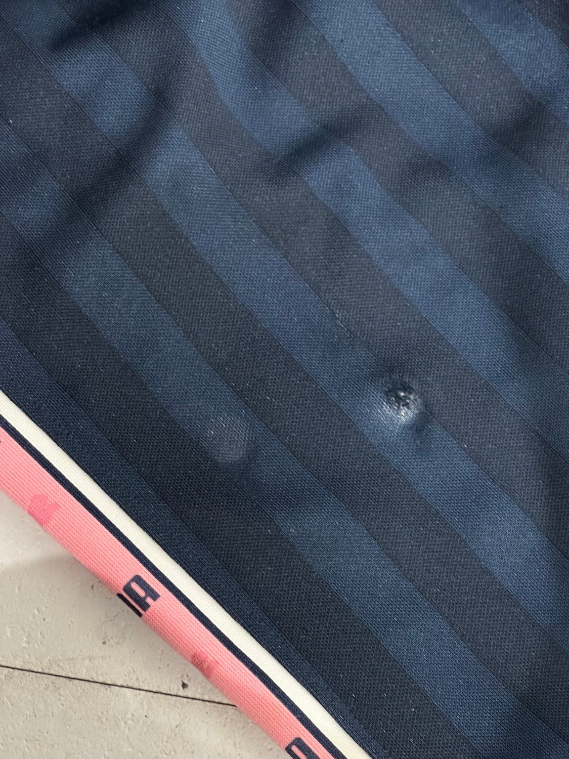 푸마 네이비 핑크 와이드 사이드 라인 추리닝 바지 M 상품이미지8