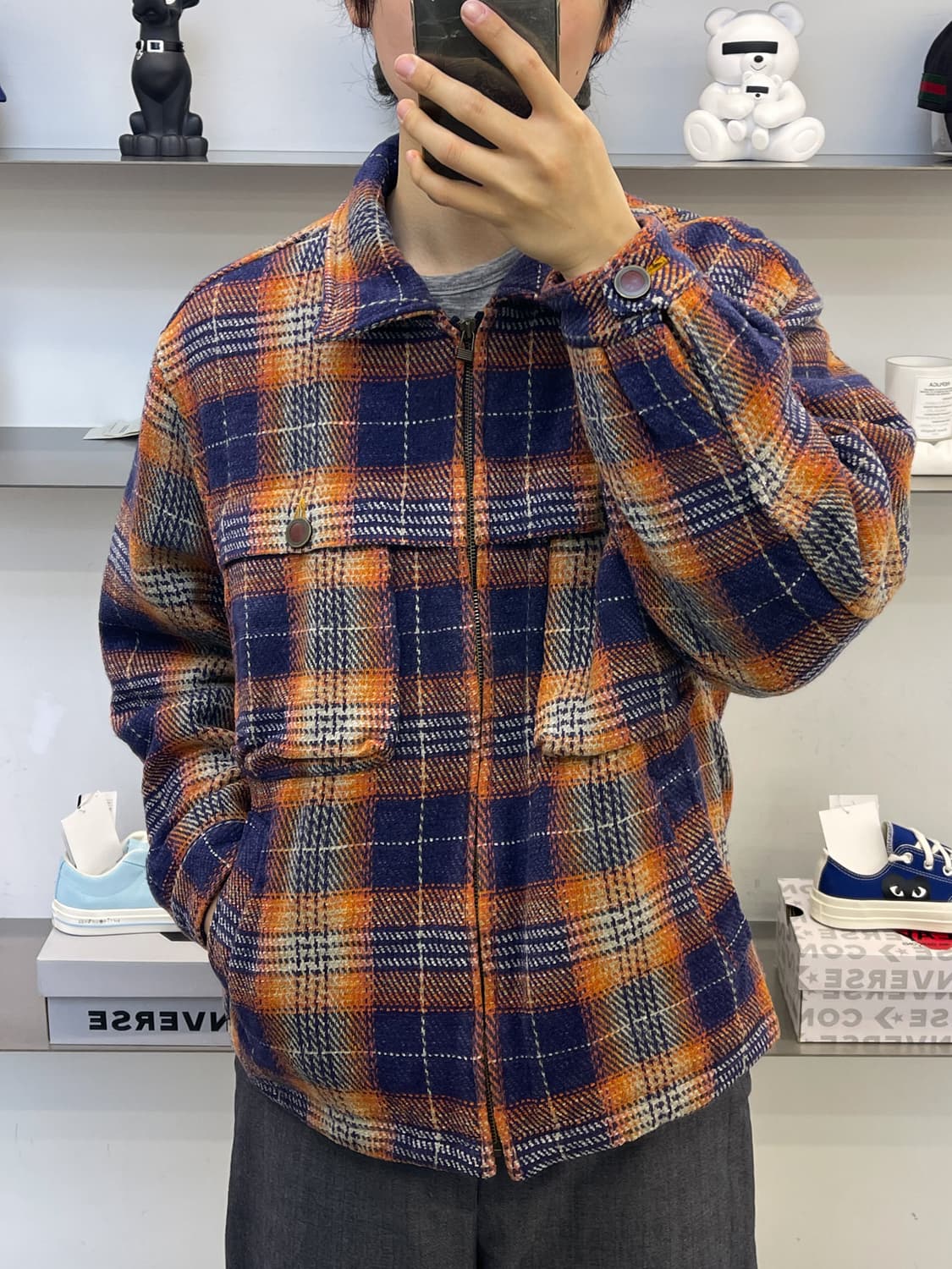 Ball 90s 타탄 체크 울 자켓 상품이미지1