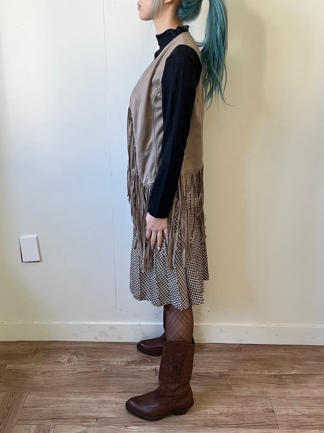 Japan vtg 프린지 웨스턴 베스트 상품이미지9