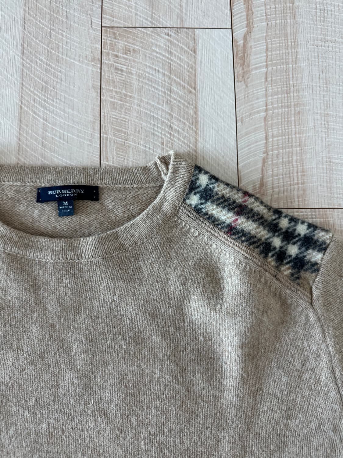 버버리 램스울 니트 M 베이지 상품이미지1