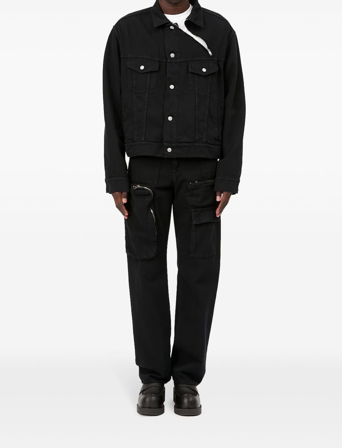 MM6 크롭데님 짚업/버튼플라이 트러커 상품이미지9