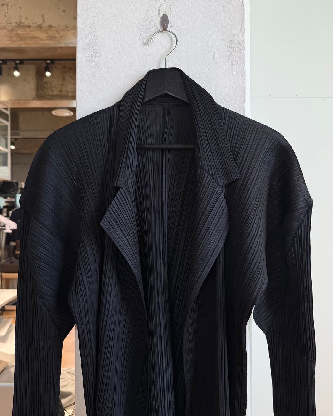 플리츠 플리즈 블랙 링컬 가디건  상품이미지2