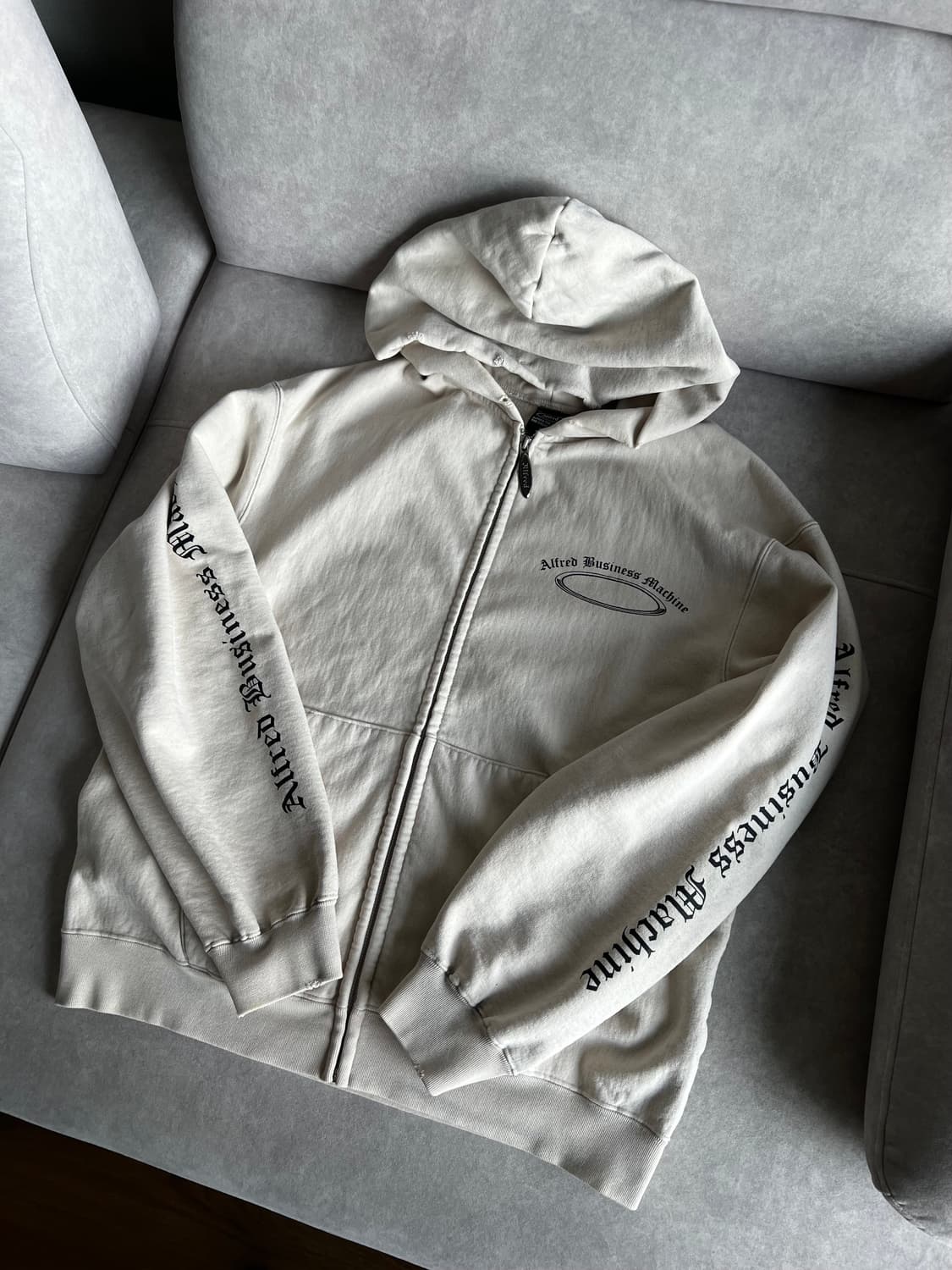 헤리티지플로스 빈티지 알프레드 집업 후드집업 베이지 상품이미지3