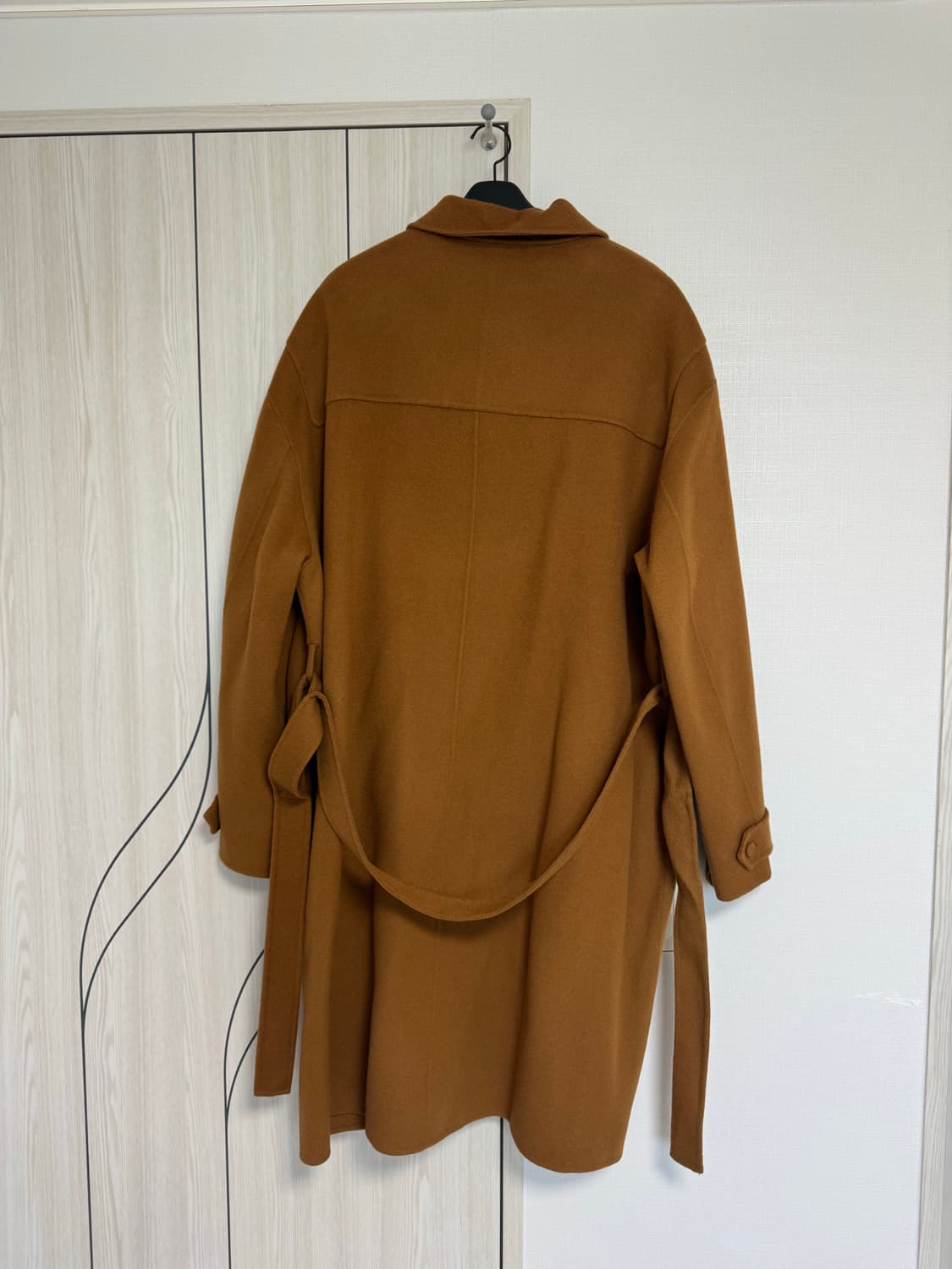 노앙 HANDMADE CASHMERE ZIP-UP COAT CAMEL 상품이미지5