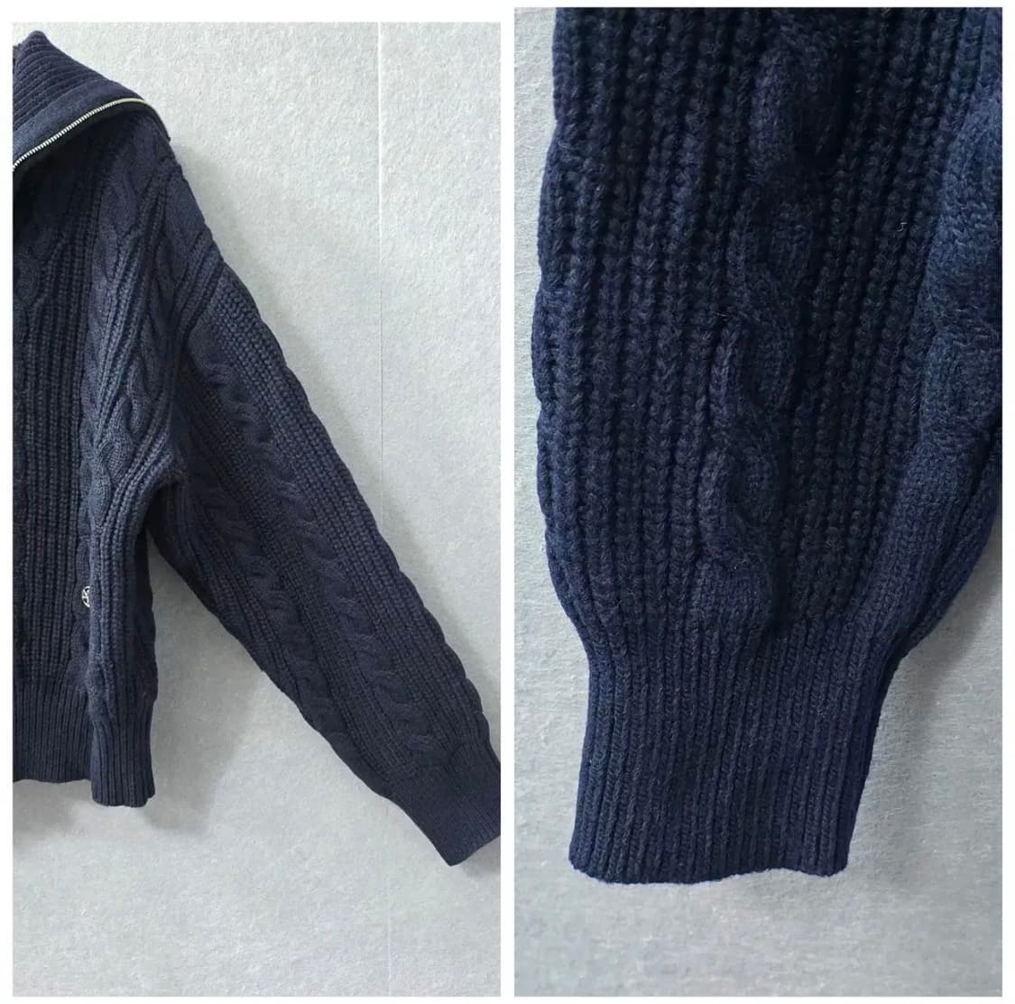 마리떼 프랑소와저버 풀오버 꽈배기 반집업 니트 상품이미지6