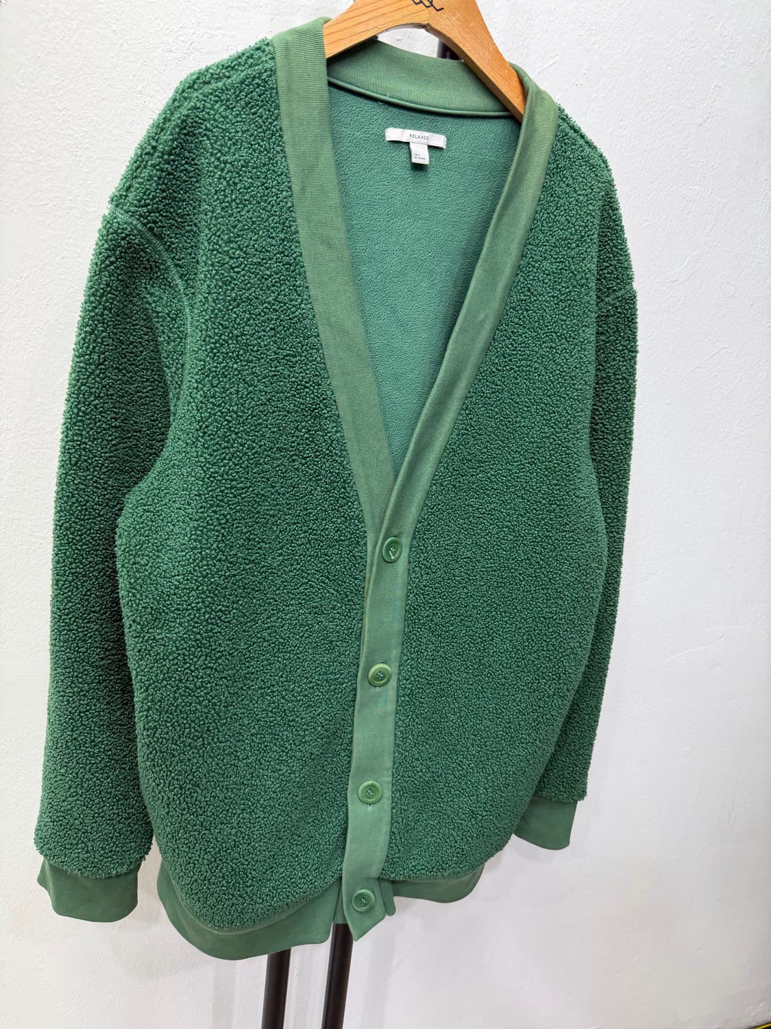 정품) COS 코스 남성 오버핏 후리스 가디건 S 상품이미지2