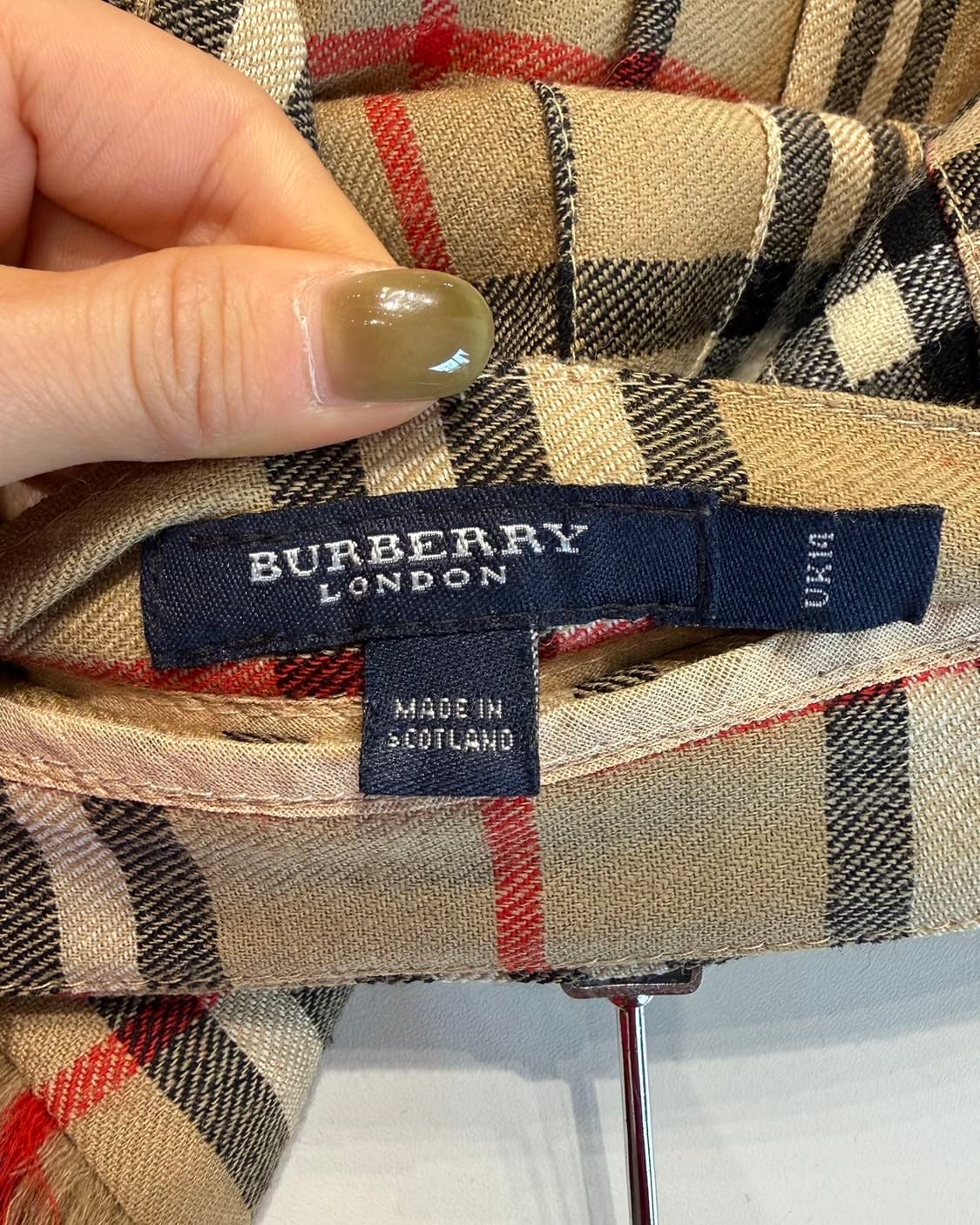 버버리 브라운 노바체크 랩 미니스커트  상품이미지8