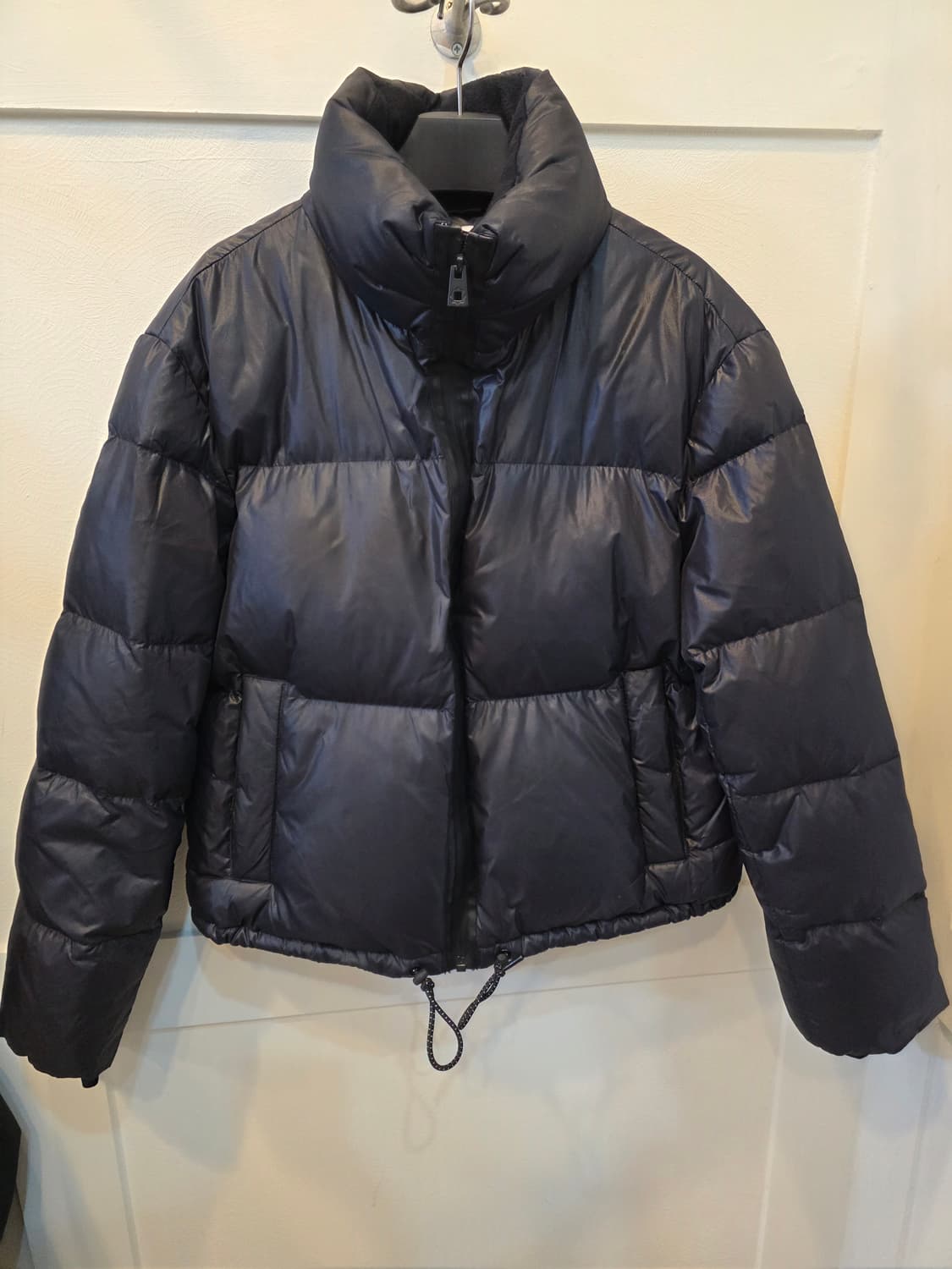 JAJU  블랙 구스 크롭 패딩 상품이미지2