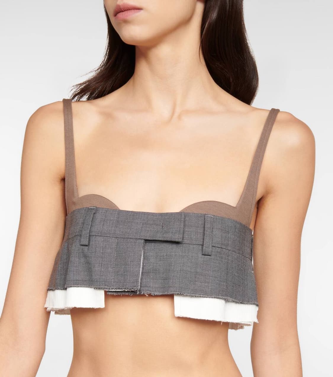 미우미우 Miu Miu Checked Bra Top 상품이미지1