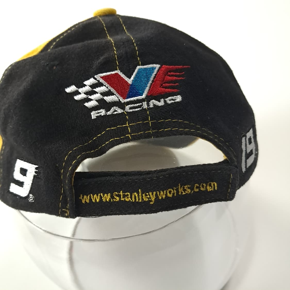 스탠리 레이싱 옐로우 & 블랙 배색 자수 레이싱 캡 모자 P2114 상품이미지7