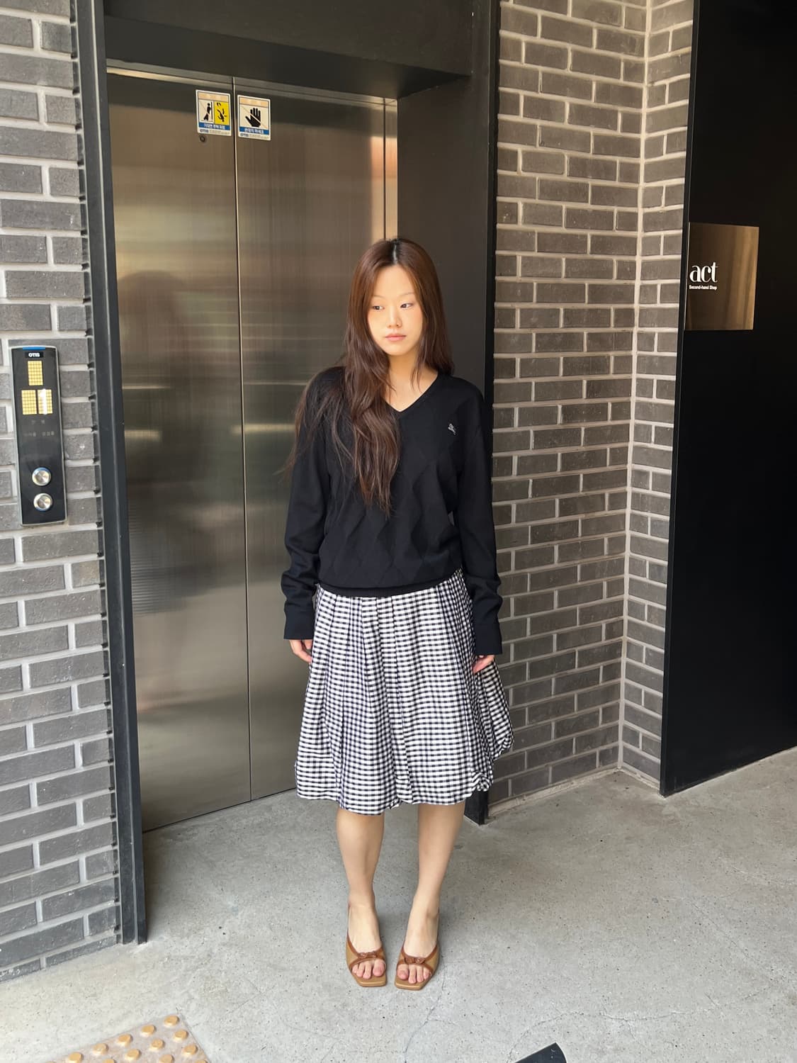 Burberry 버버리 로고 니트 블랙 상품이미지3