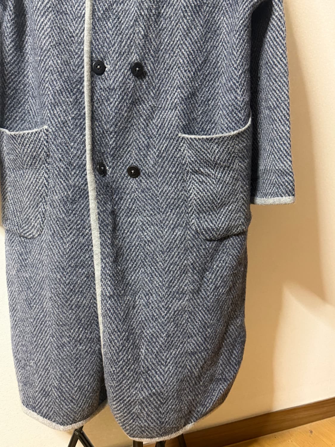 45rpm 플로트 헤링본 울 코트 상품이미지7