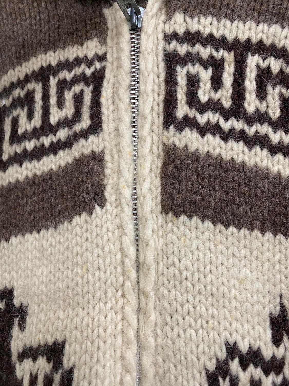 캐나디안 스웨터 컴퍼니 울 코위찬 집업 스웨터 상품이미지5