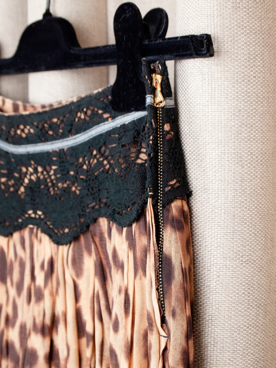 Lace Leopard Short Skirt 상품이미지4