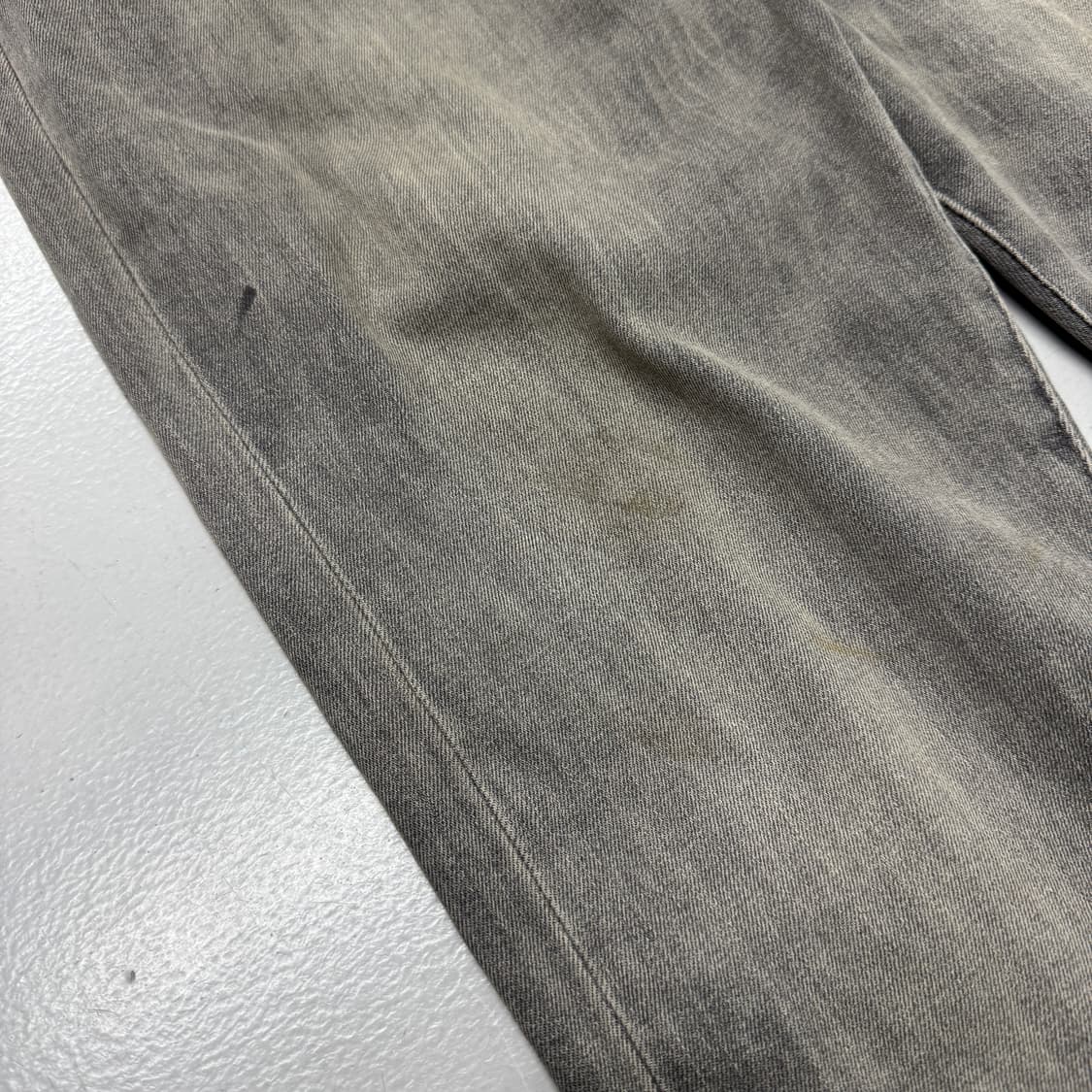 폴로 새깅 워싱 힙합 흑청 슬림핏 데님팬츠 상품이미지5