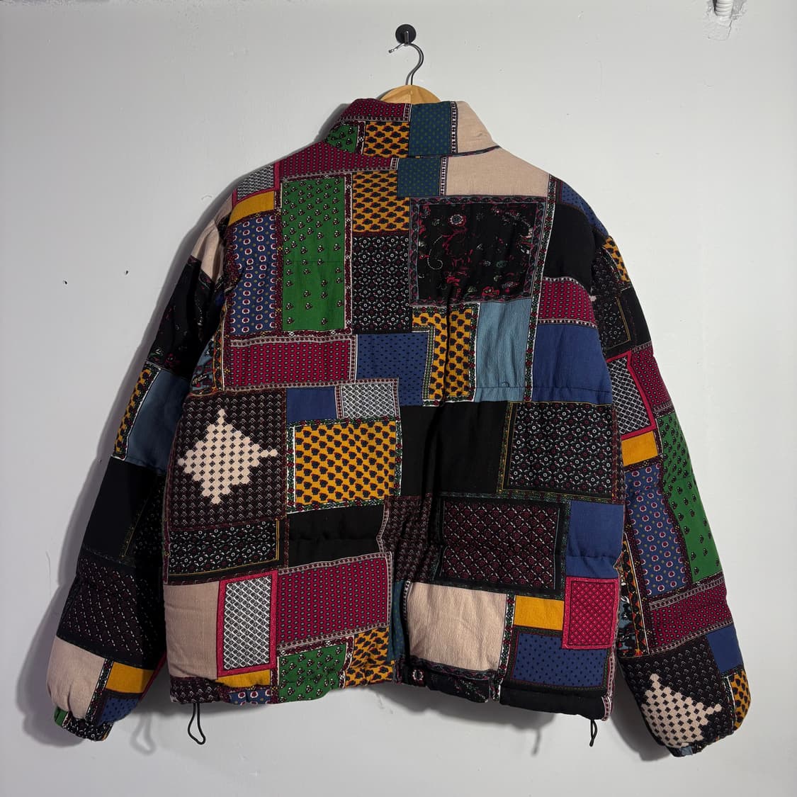 빈티지 멀티 패치워크 퀼팅 패딩 자켓 상품이미지3