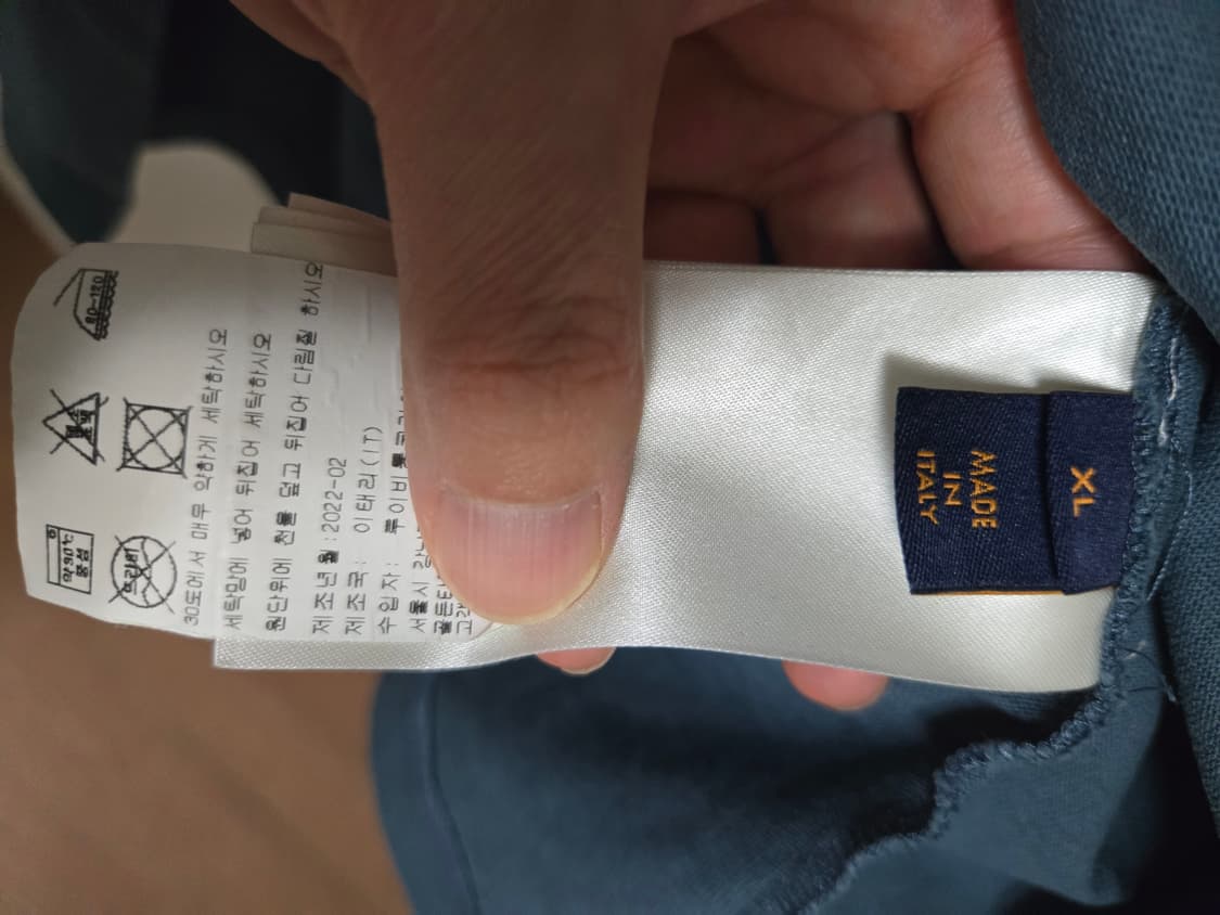 루이비통 카라코람 반팔 져지 셔츠 XL 국내매장판 상품이미지8