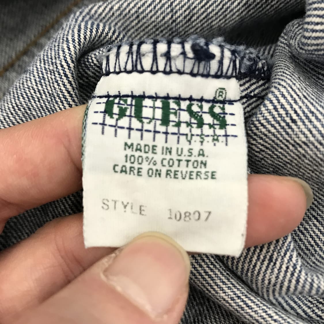 게스 USA 90s 데님 트러커자켓 [XL] 상품이미지6