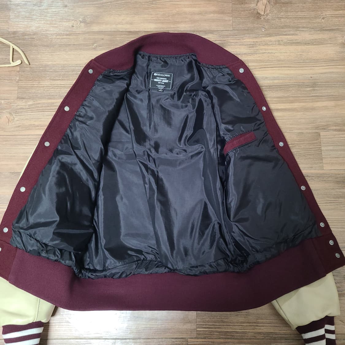 (95~100) HOLLOWAY 할로웨이 바시티 가죽 자켓 점퍼 상품이미지5