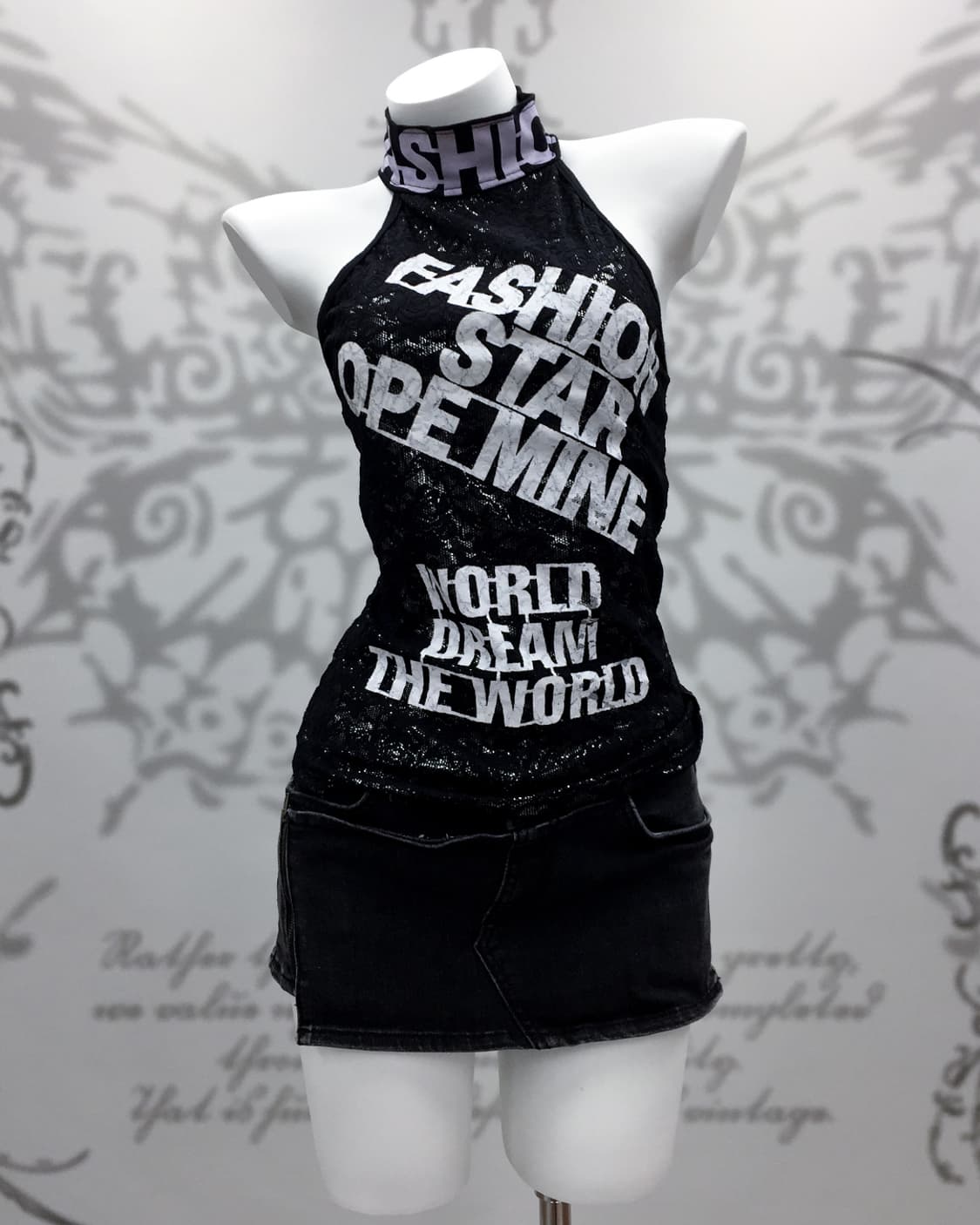 Punk halter sleeveless 상품이미지2