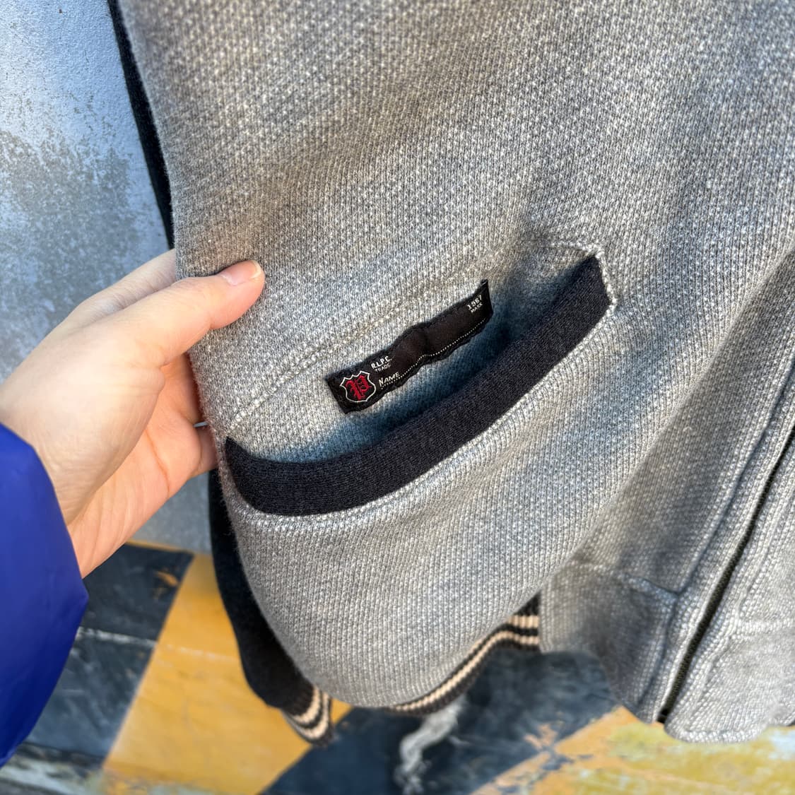 Polo 폴로 코튼 니트 바시티 자켓 상품이미지5