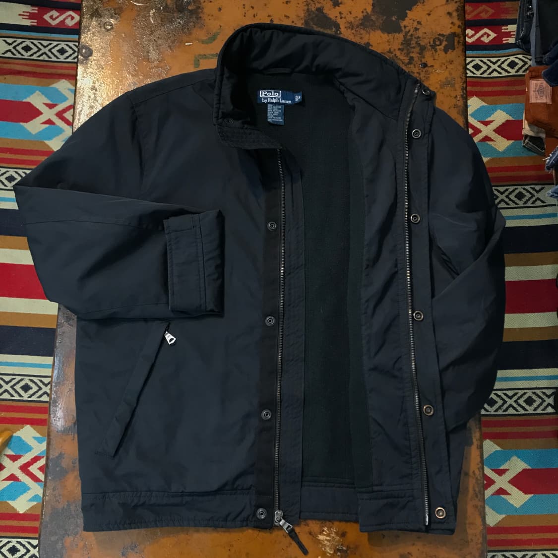 폴로랄프로렌 블랙 집업 블루종 페리자켓 남성 102 105 여성 프리 상품이미지4