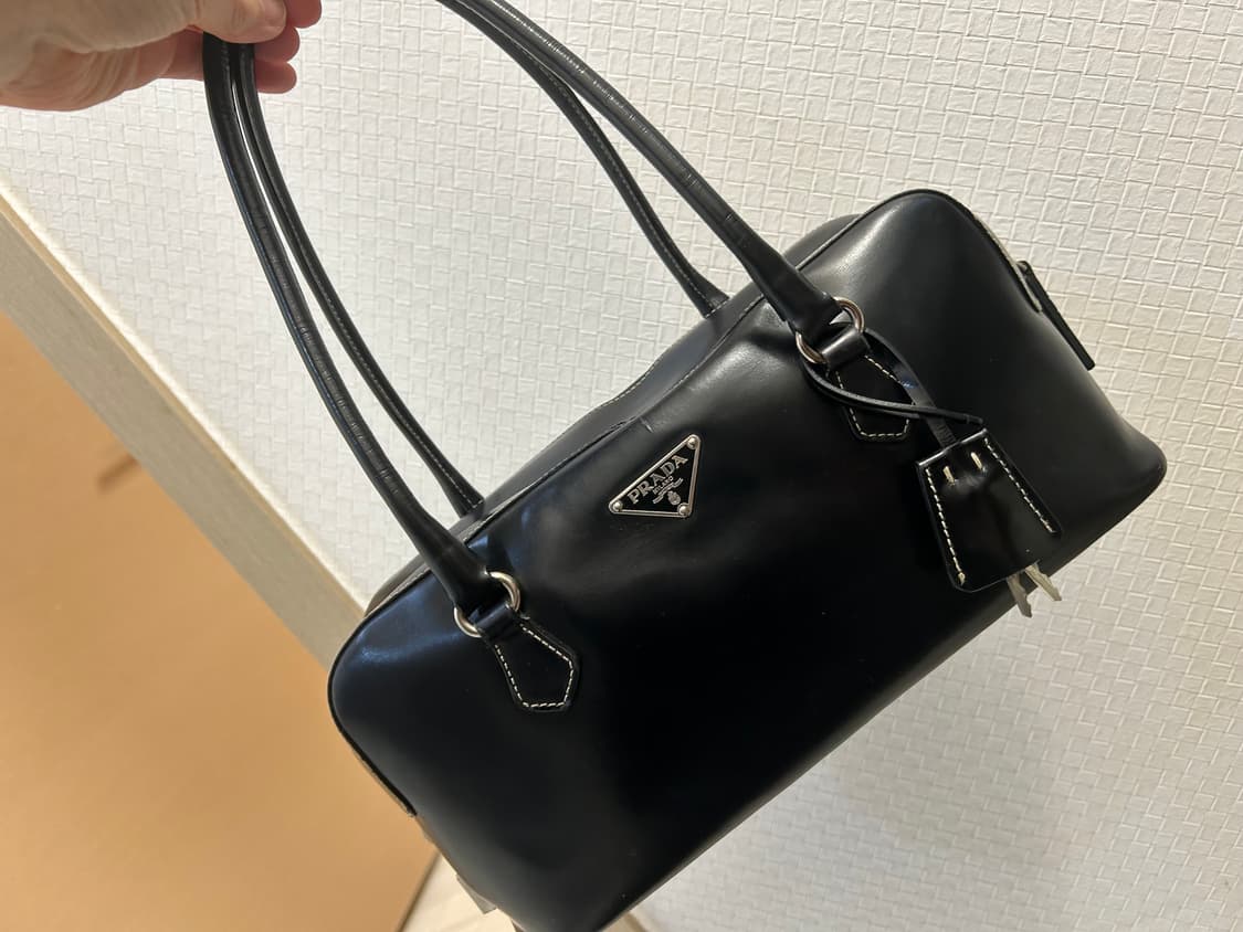 프라다 빈티지 볼링백 토트백 상품이미지10
