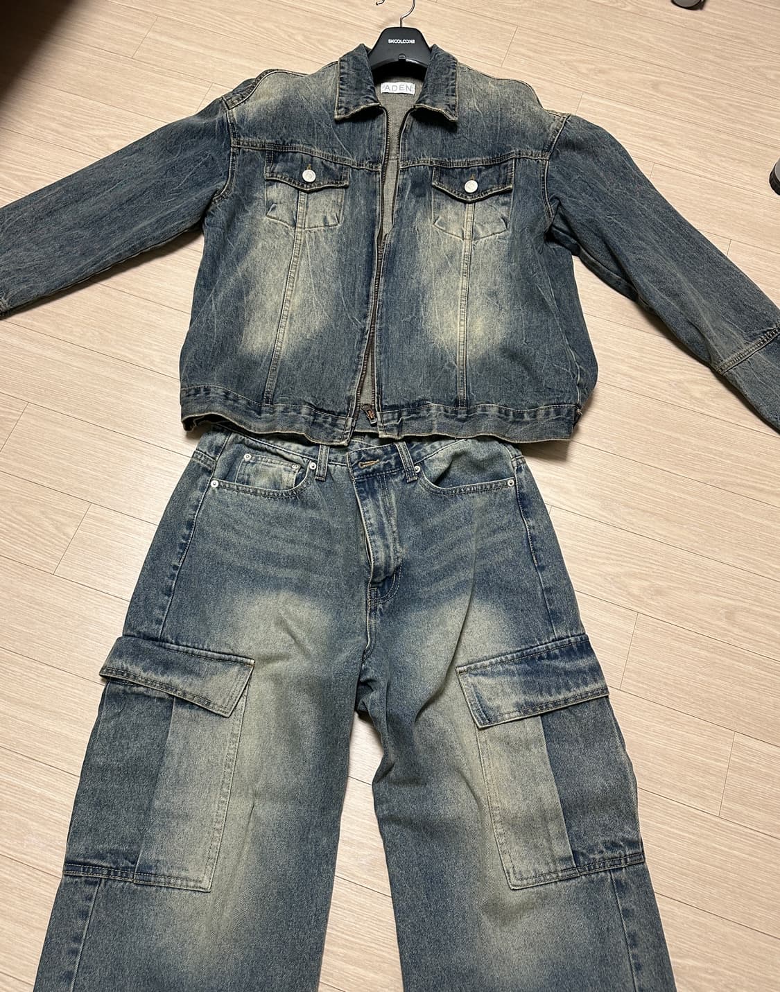 코시하루 플랑 리얼 워싱 데님 셋업 상품이미지5