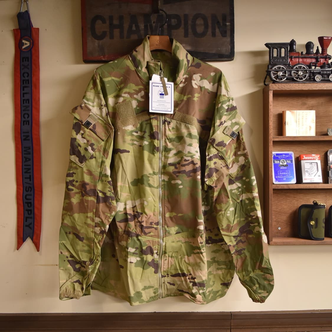 미군 오리지널 멀티캠 윈드셔츠 XLL 미사용품 상품이미지1