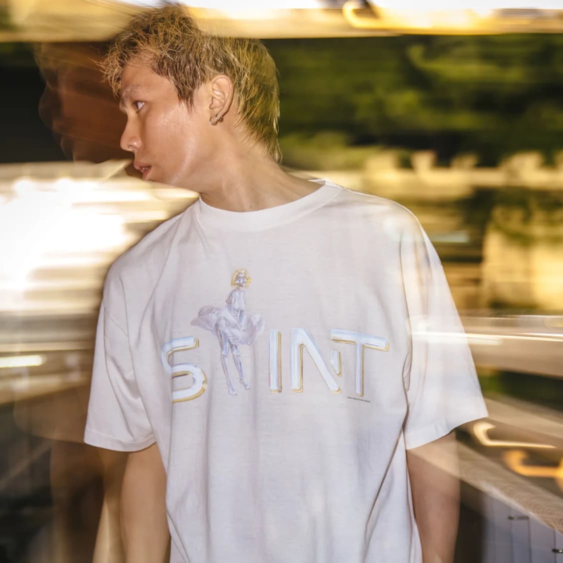 [새상품/XL] 세인트미카엘 x 하지메 소라야마 러버스 반팔 티셔츠 상품이미지3