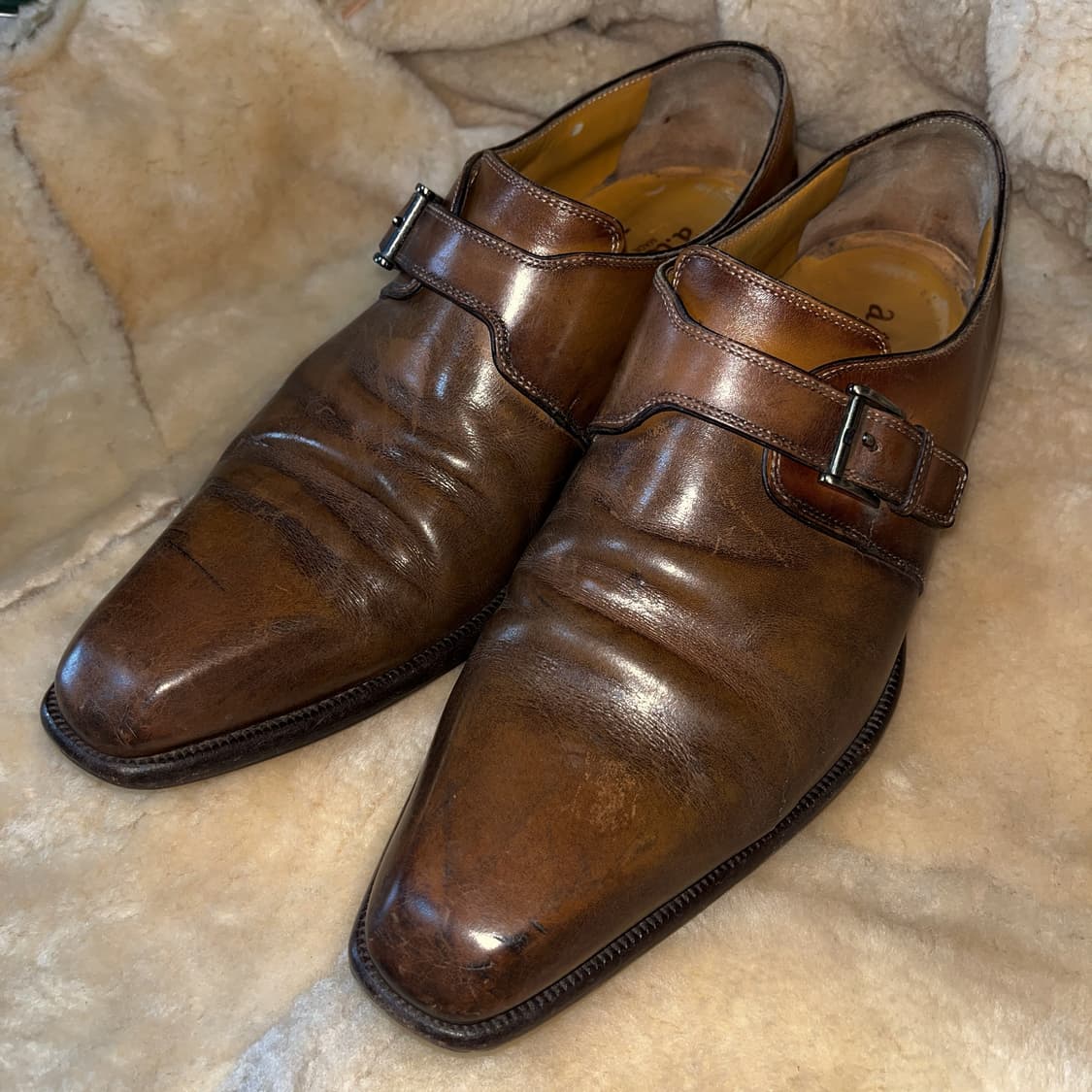 a.testoni Made in Italy 몽크 스트랩 상품이미지4