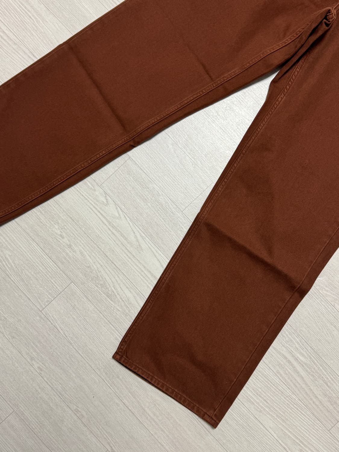 유니클로 JW앤더슨 스트레이트진 다크오렌지 30 상품이미지3