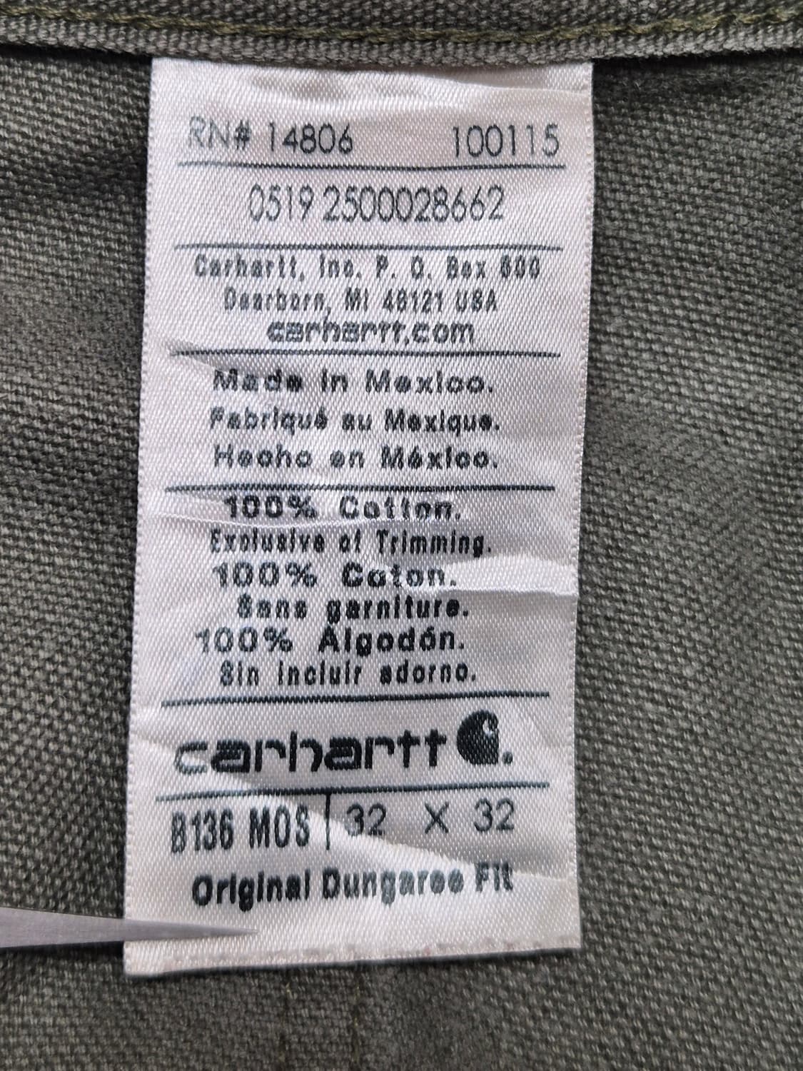 [32]칼하트 더블니 모스그린 -287 상품이미지4