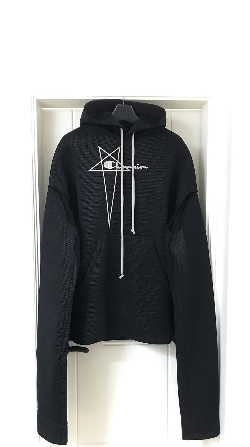 @새상품@ 릭오웬스X챔피온 플라이프루프 메쉬 오버사이즈 블랙 상품이미지1