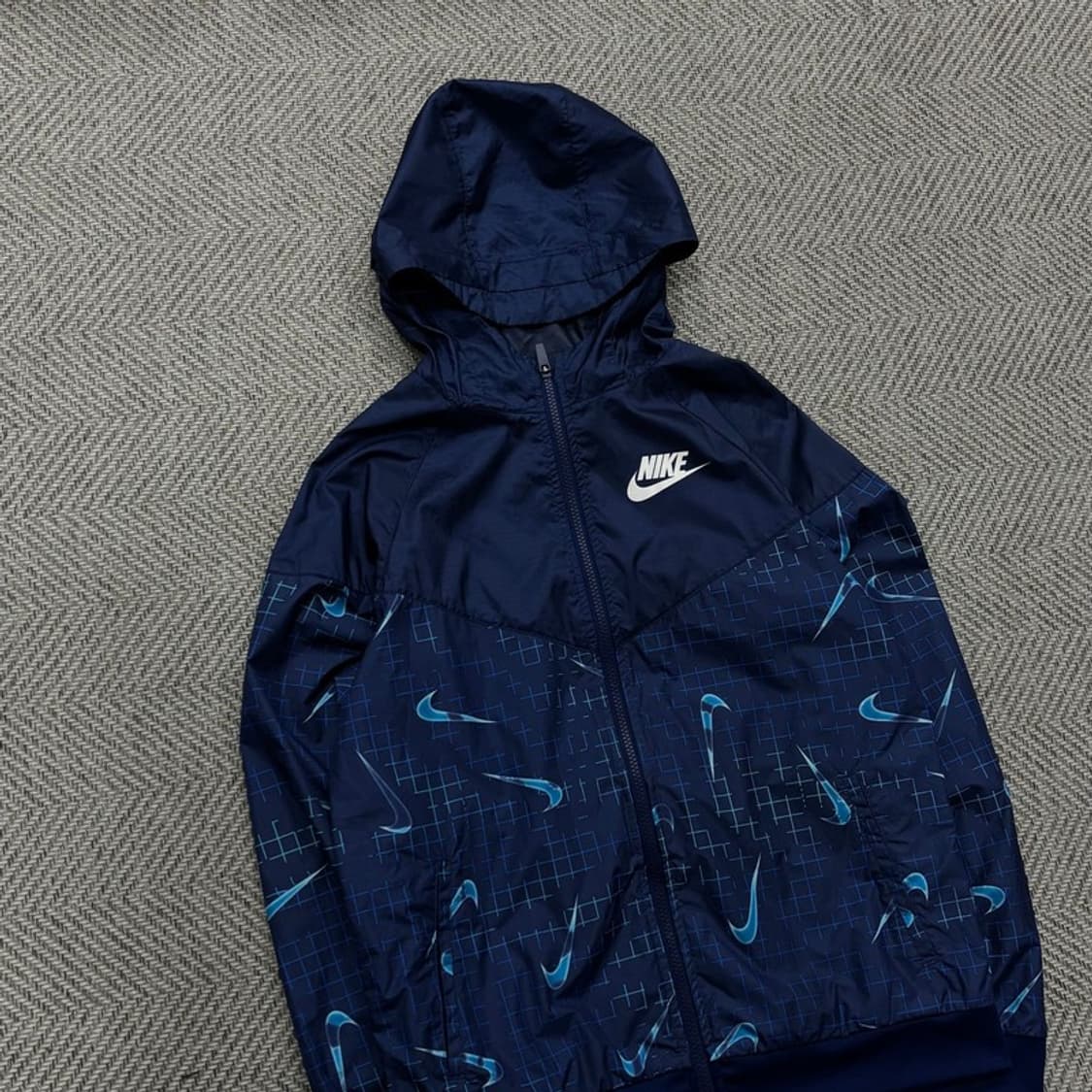 나이키 스우시 패턴 후드 바람막이 자켓v0363 상품이미지3