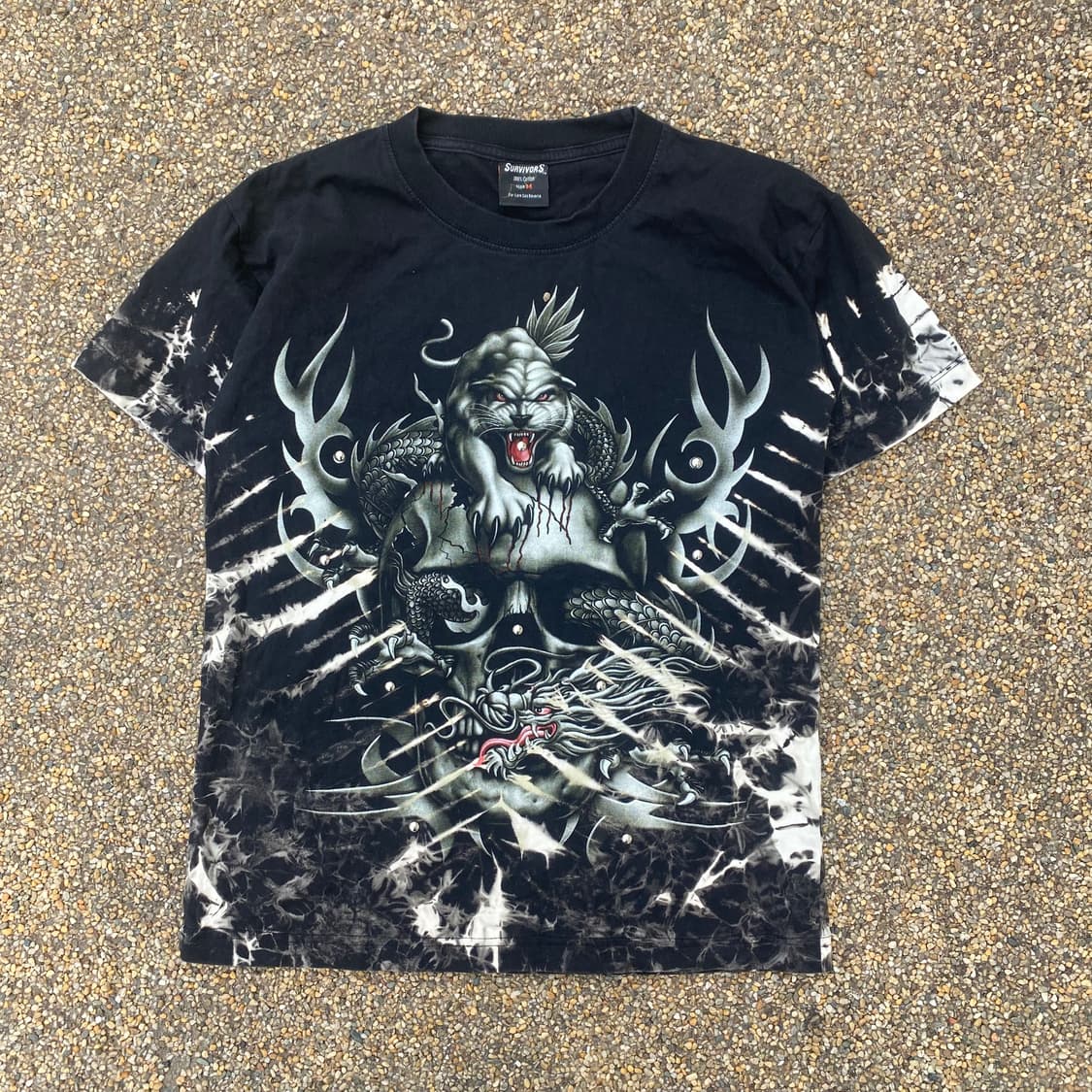 tie-dye dragon printing t-shir 상품이미지4