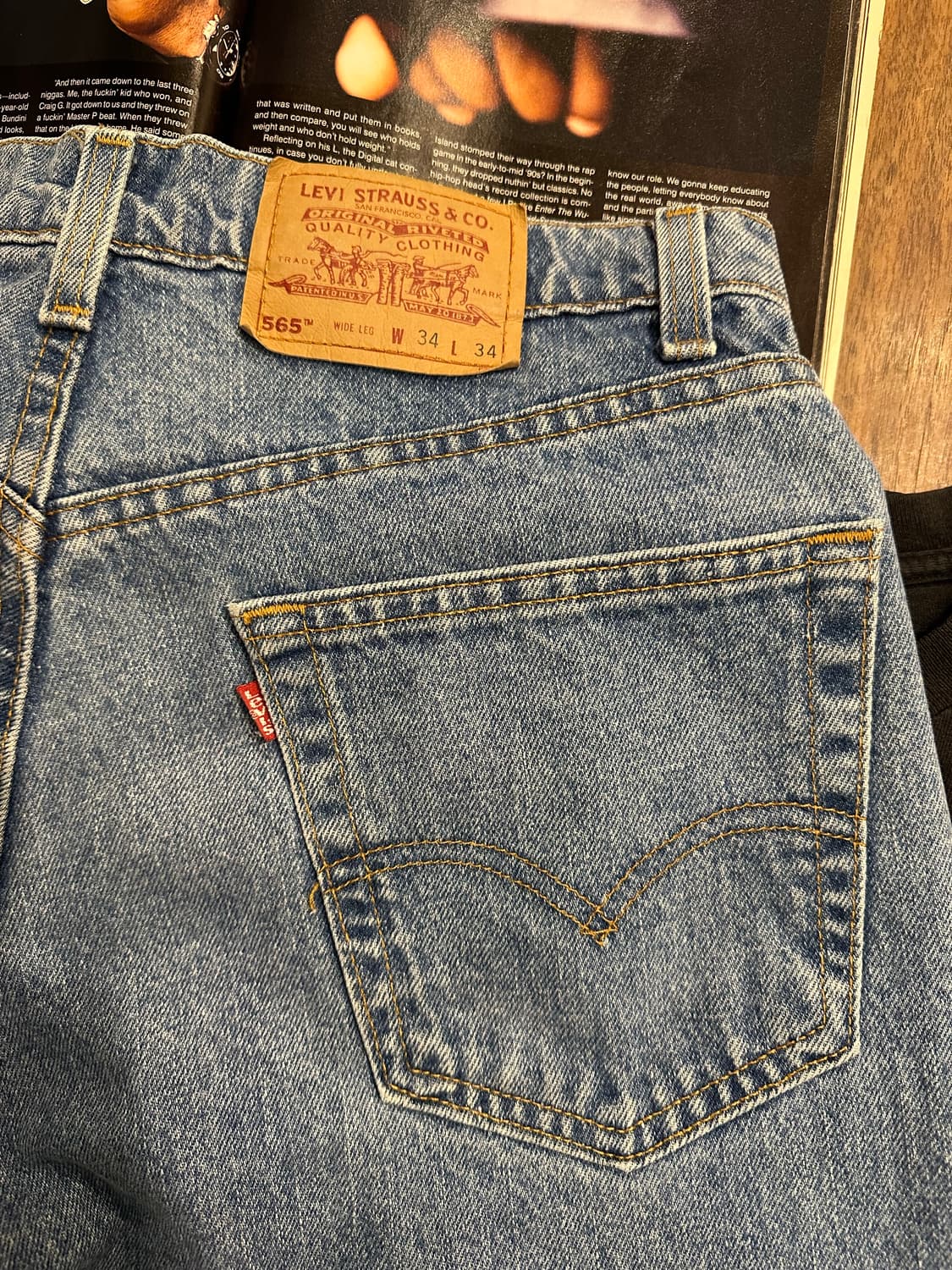 빈티지 90s 리바이스 565 데님 팬츠 상품이미지3