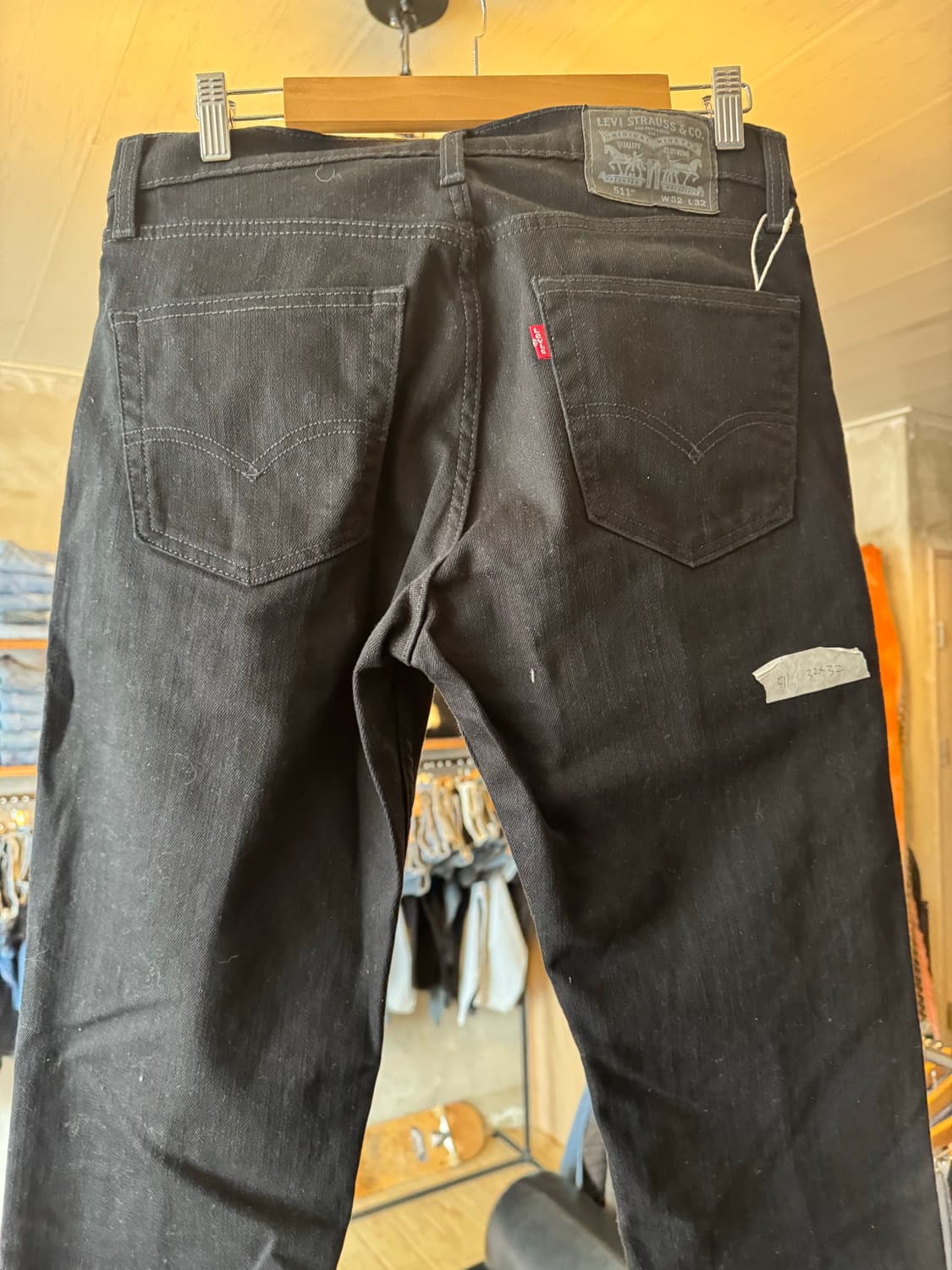 리바이스 511 블랙진 32x32 상품이미지4