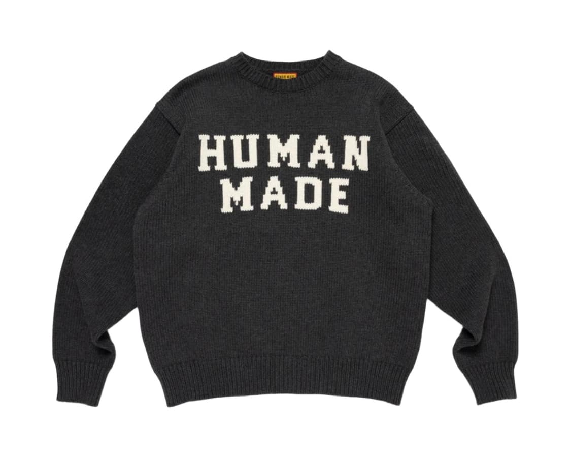 휴먼메이드 그래픽 스웨터 차콜 상품이미지1