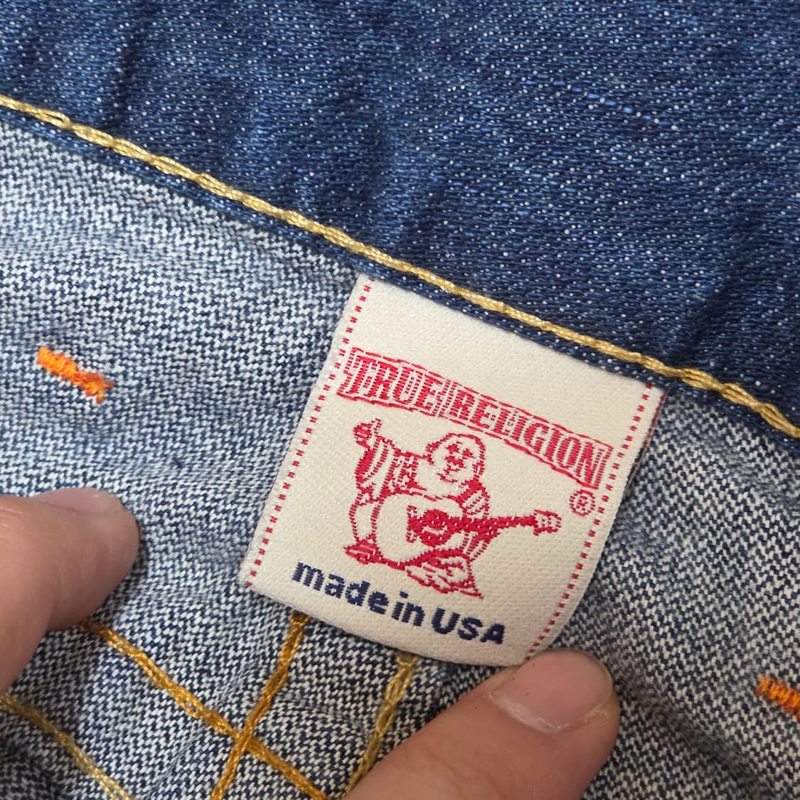 트루릴리전 LOGAN 버튼플라이 진청 데님 팬츠 상품이미지8