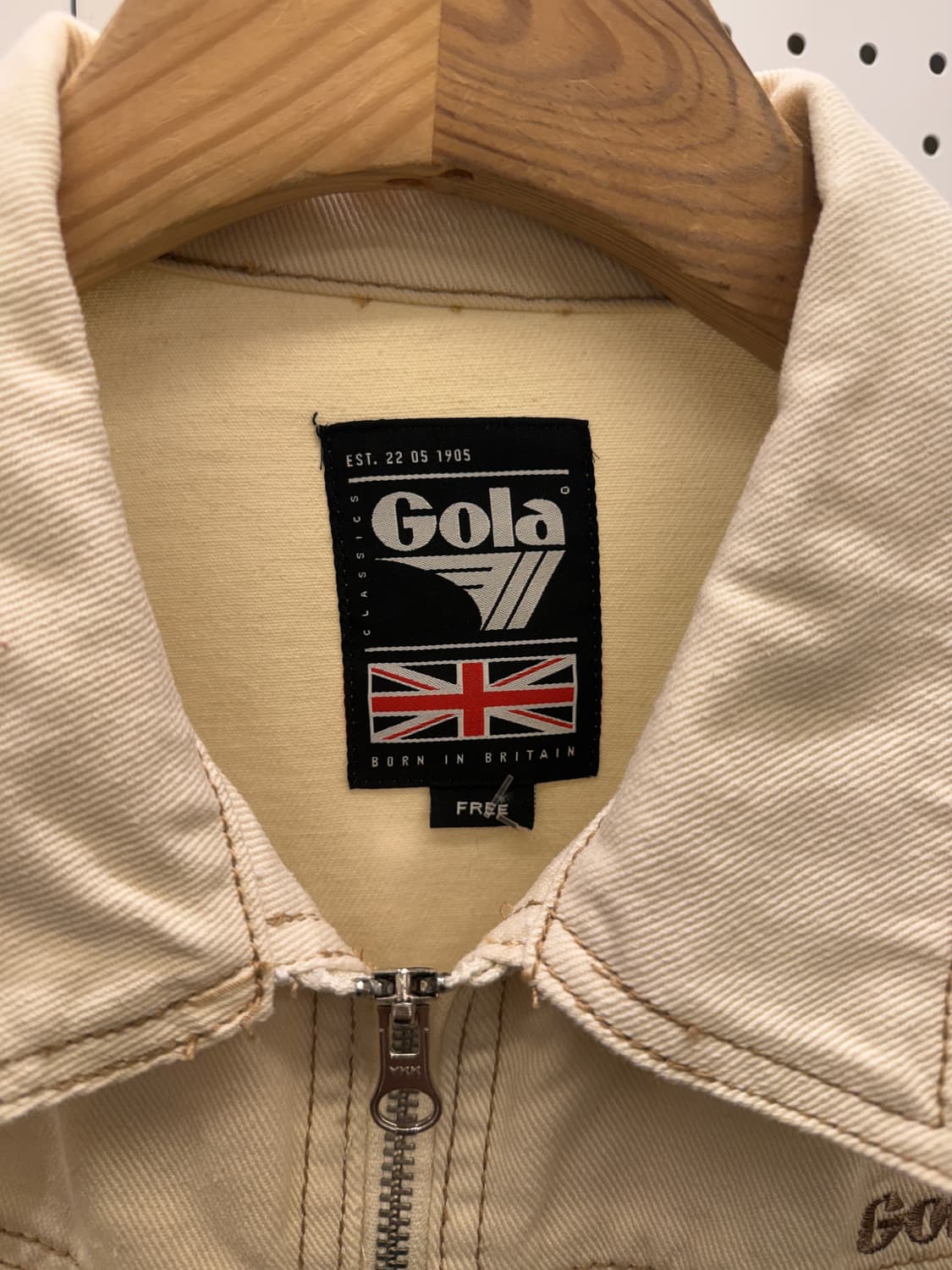 골라 로고 코튼 집업 자켓 U483 상품이미지4