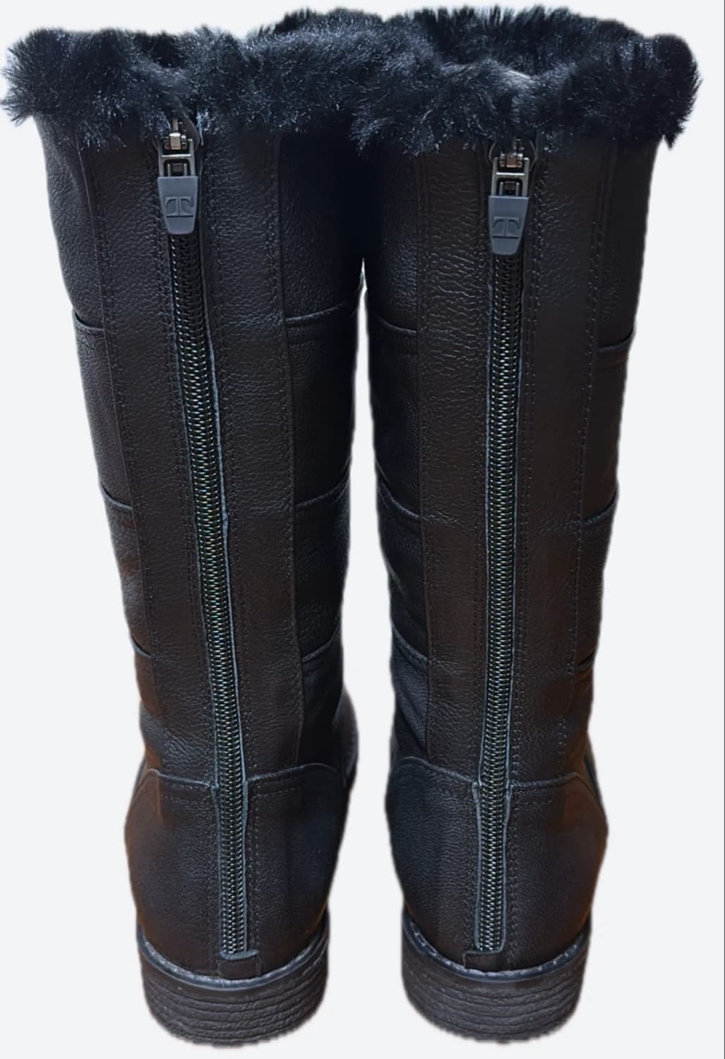 탠디 여성 퍼 하프 부츠 블랙 색상 235 상품이미지2