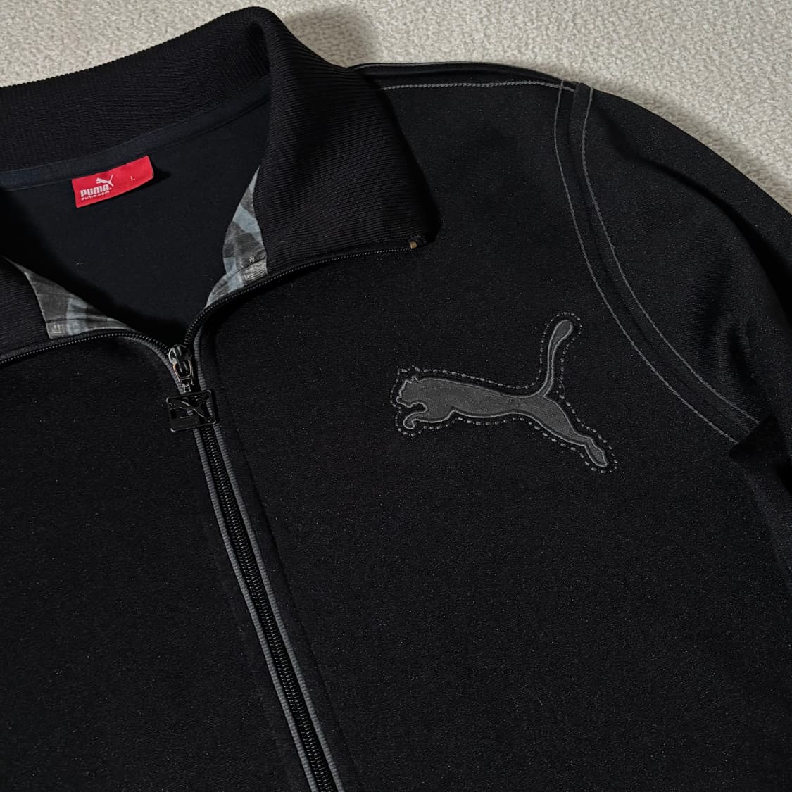 퓨마 블랙 그레이 로고 져지 상품이미지2