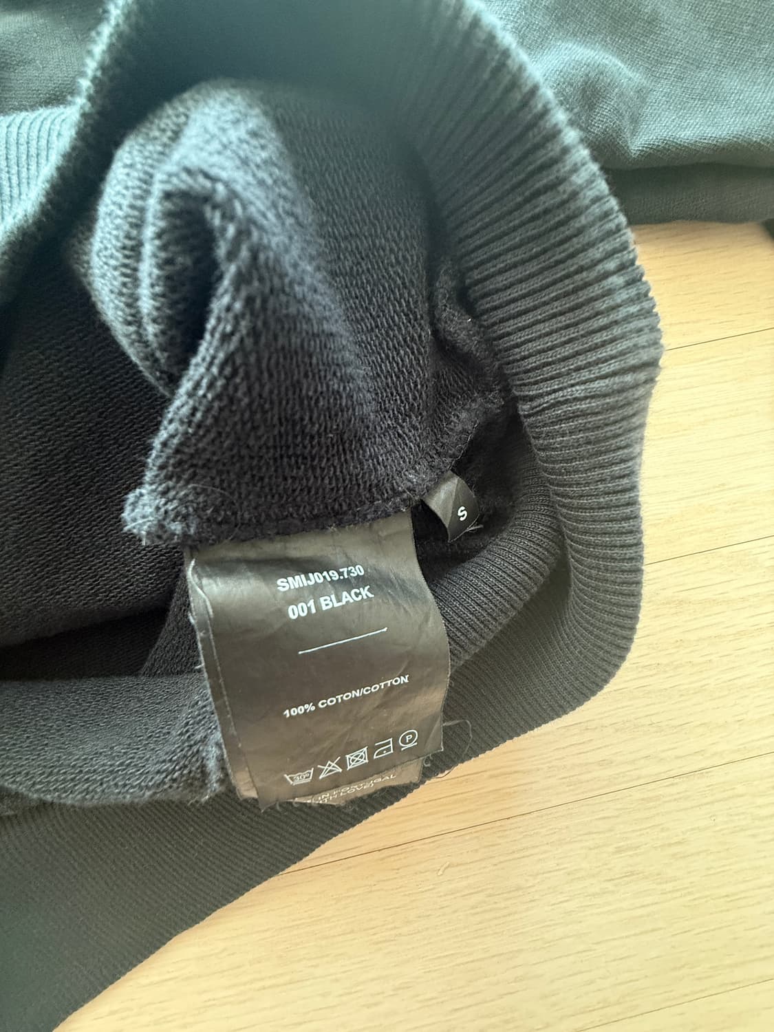 아미 x 스마일리 콜라보 후드티 블랙 (S) 상품이미지3