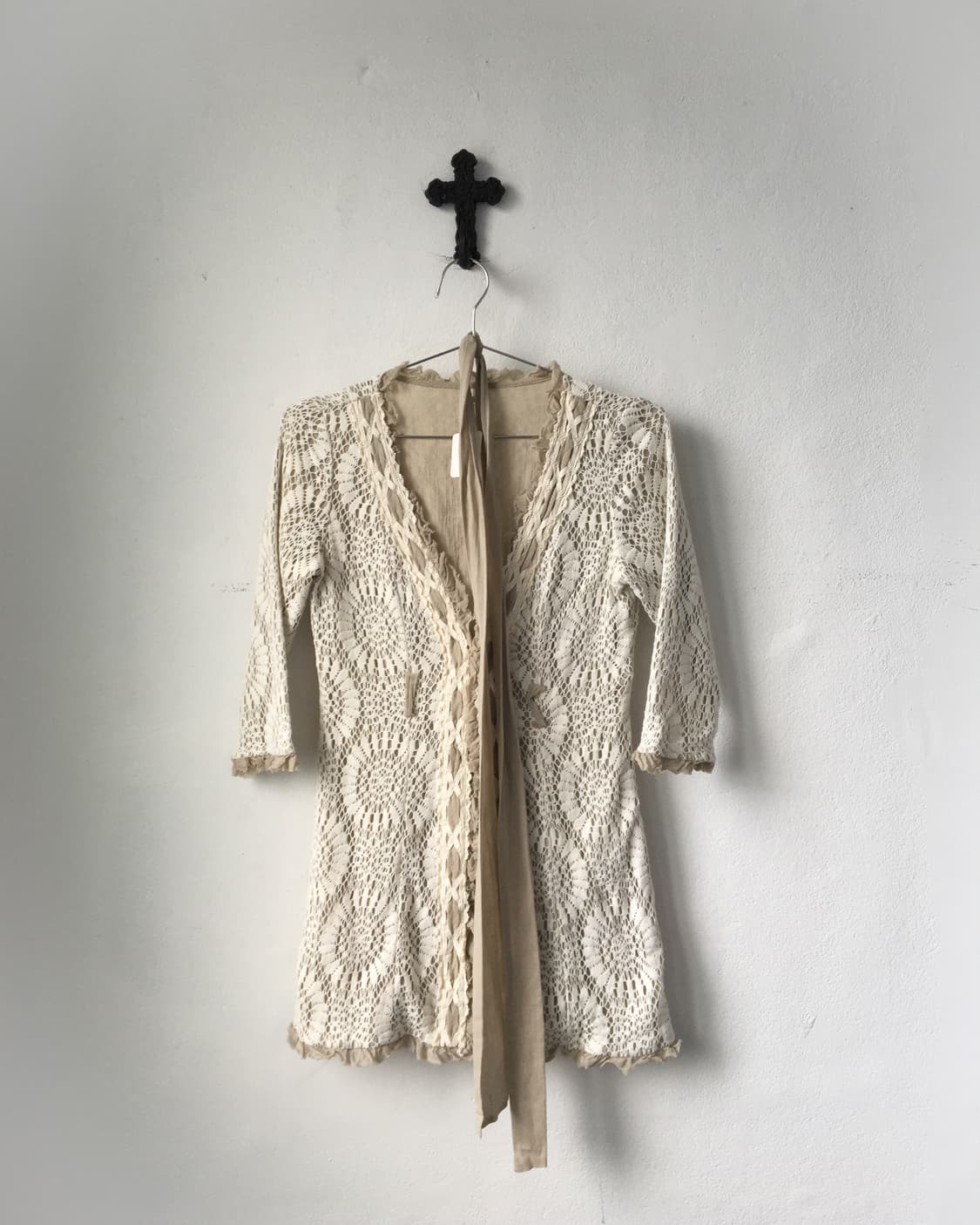 Crochet tied cardigan 상품이미지2