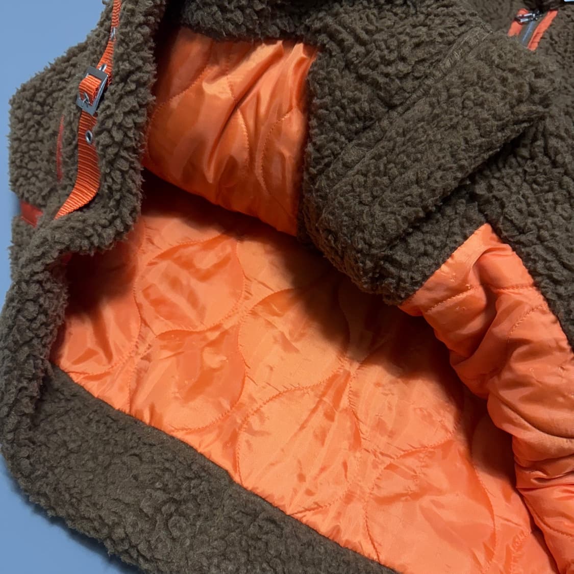 빔즈(BEAMS) 브라운컬러 폴리 덤블 보아 B-3 자켓 상품이미지9