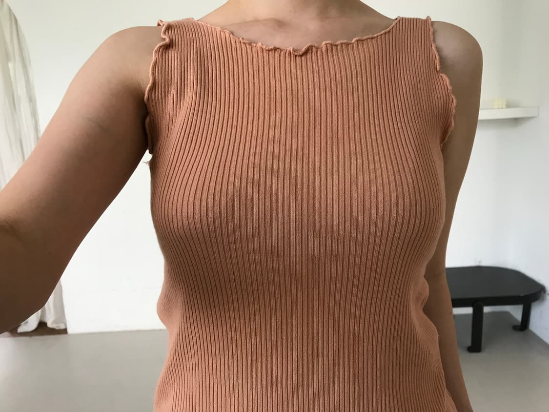 vintage peach sleeveless 상품이미지3