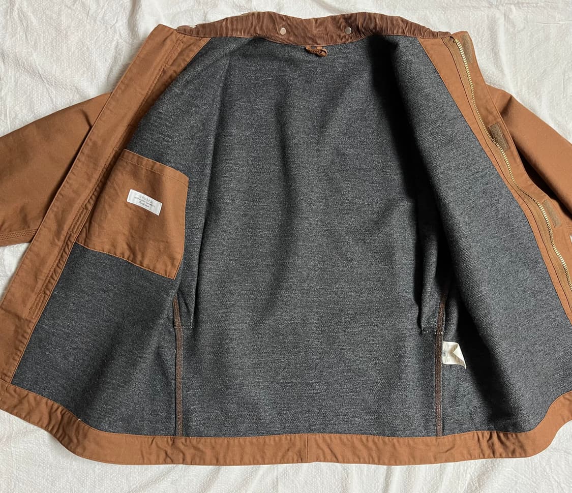 (3)언유즈드 UNUSED 덕 커버올 자켓 (브라운) 워크자켓 상품이미지8